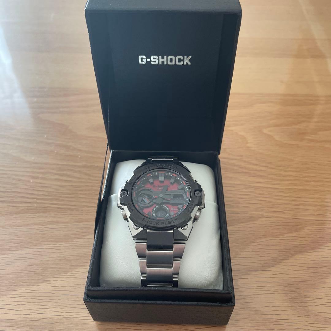G-SHOCK デジタル腕時計 ブラック/レッド